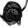 faux leather and mesh bucket bag