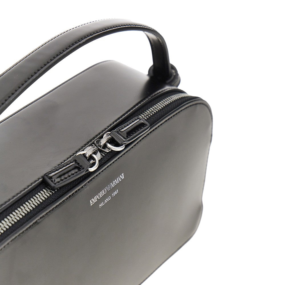 spazzolato faux leather bag