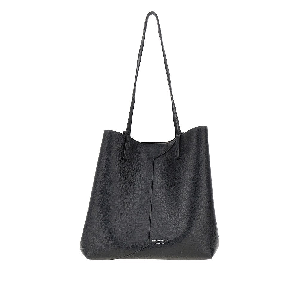 emporio armani 1981 leather shopping bag