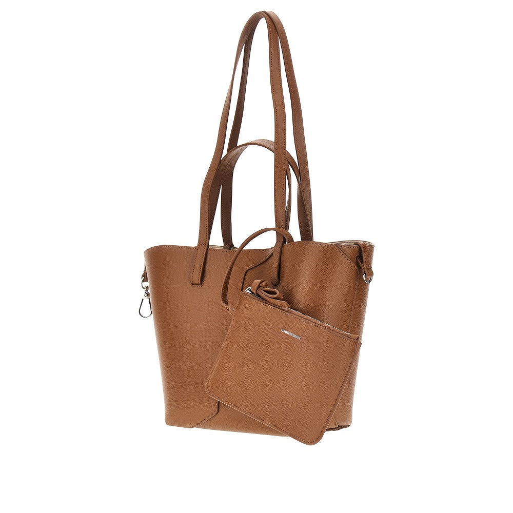 emporio armani 1981 leather tote bag