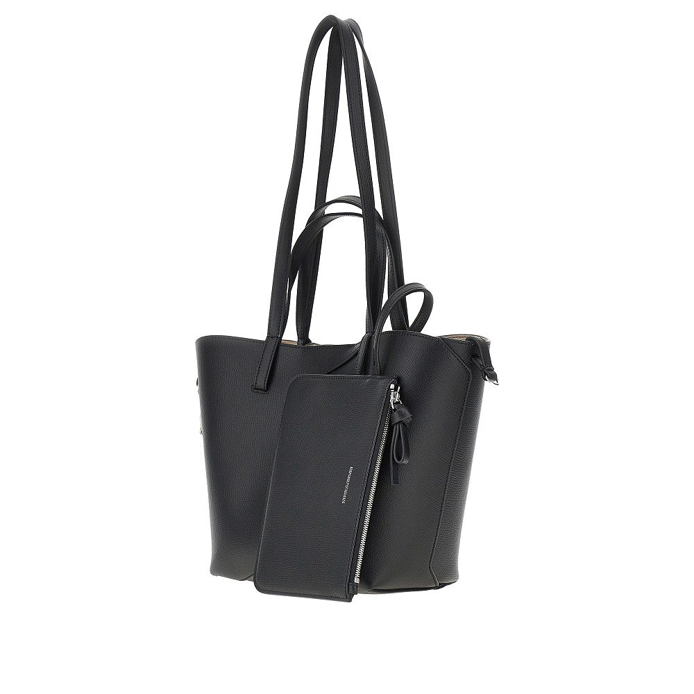 emporio armani 1981 leather tote bag