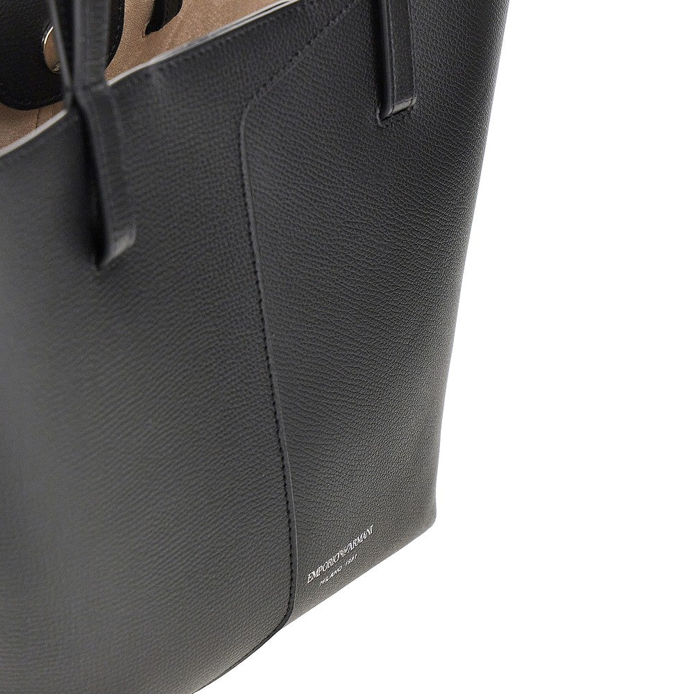 emporio armani 1981 leather tote bag