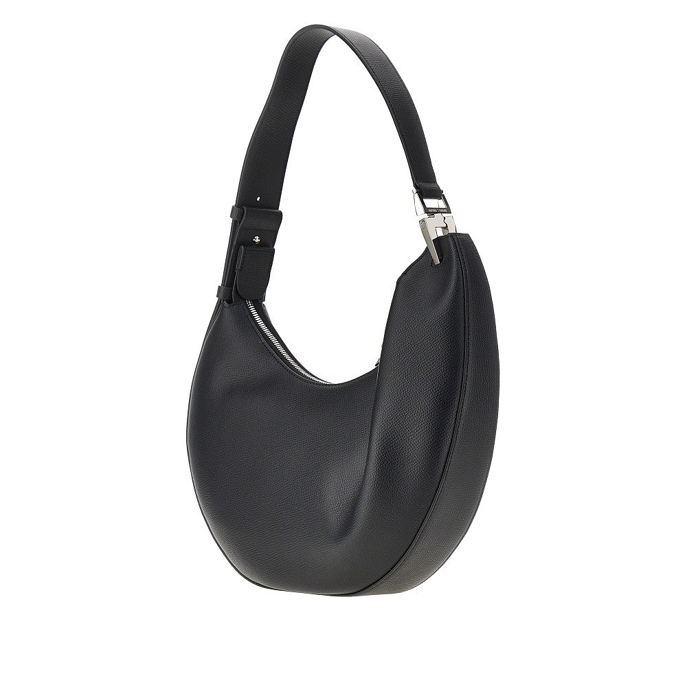 emporio armani 1981 grain leather hobo bag