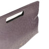 ostrich-print leather dalia bag