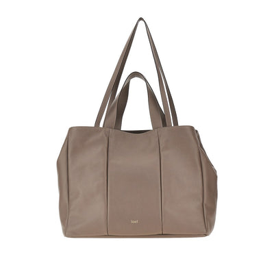 IOEF OS grained leather daisy shopping bag