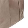 grained leather daisy shopping bag