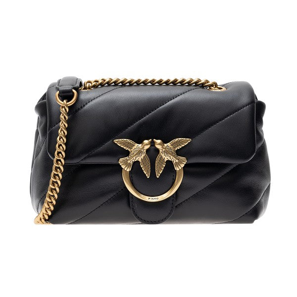 PINKO OS love mini puff nappa leather bag