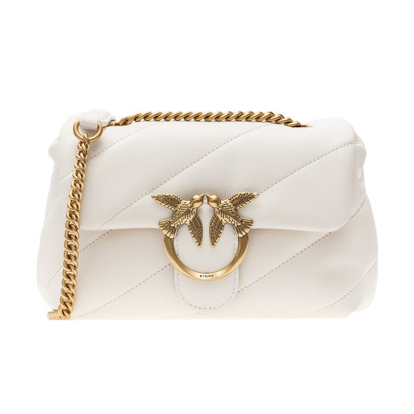 PINKO OS love mini puff nappa leather bag
