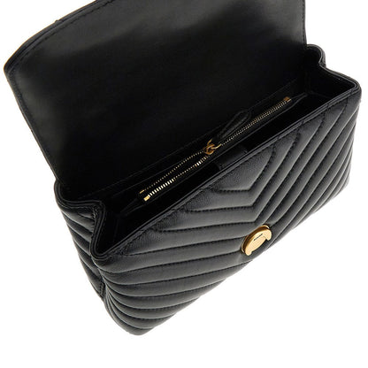 PINKO OS chevron nappa leather mini love lady puff bag