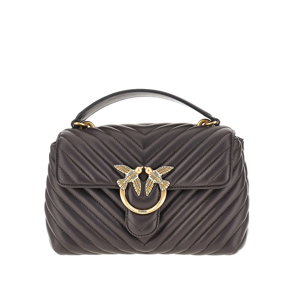 chevron nappa leather mini love lady puff bag
