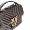 chevron nappa leather mini love lady puff bag