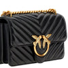 chevron leather mini love one bag