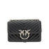 PINKO OS chevron leather mini love one bag