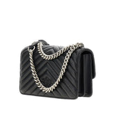PINKO OS chevron leather mini love one bag