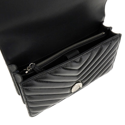 PINKO OS chevron leather mini love one bag