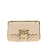 chevron leather mini love one bag