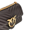 chevron leather mini love one bag