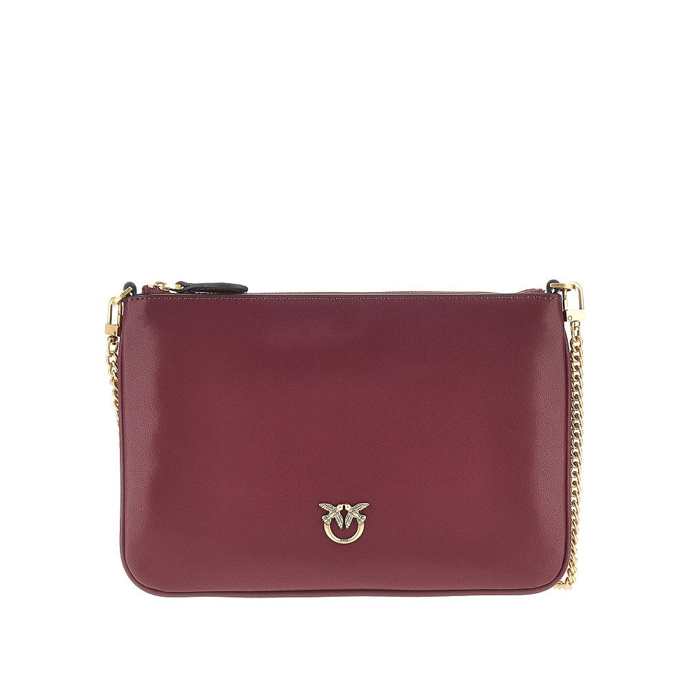 flat classic leather pouch