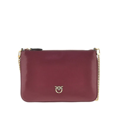 flat classic leather pouch