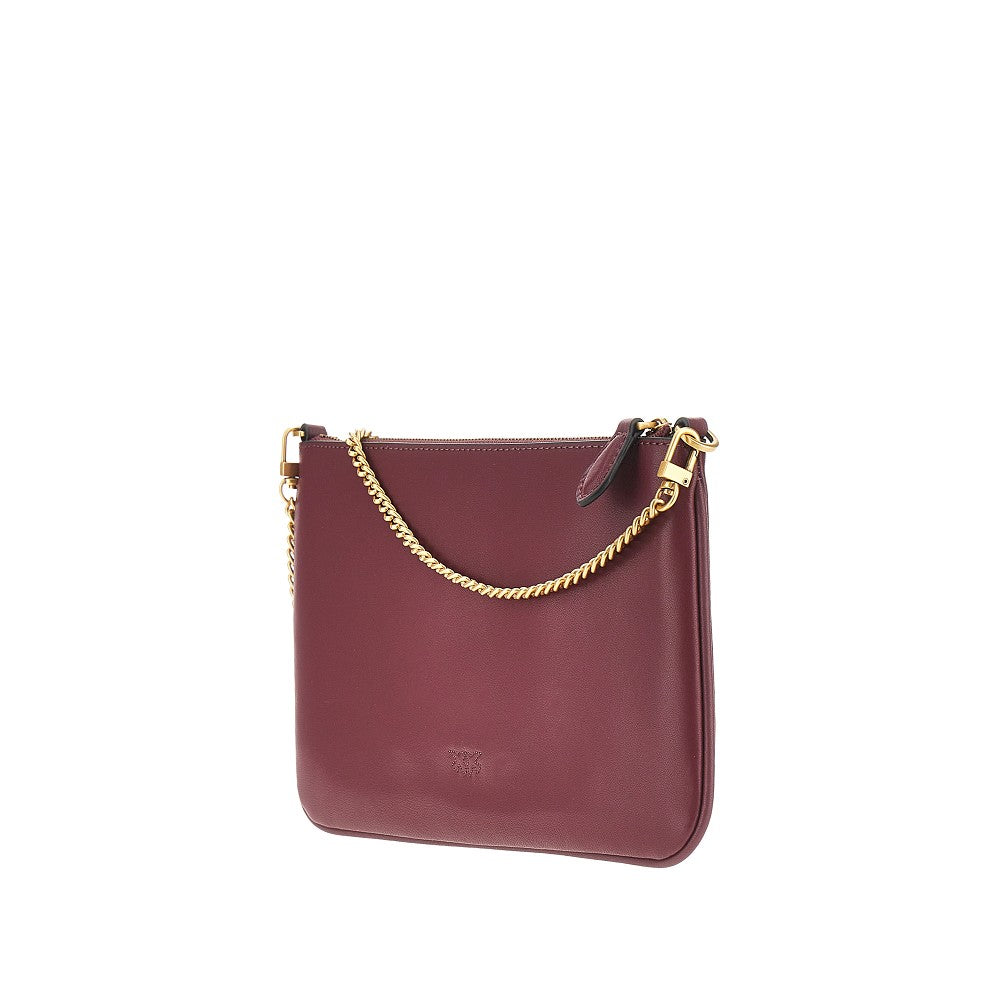 flat classic leather pouch