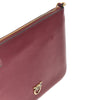 flat classic leather pouch