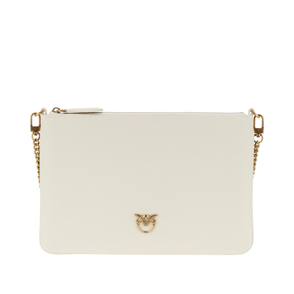 flat classic leather pouch