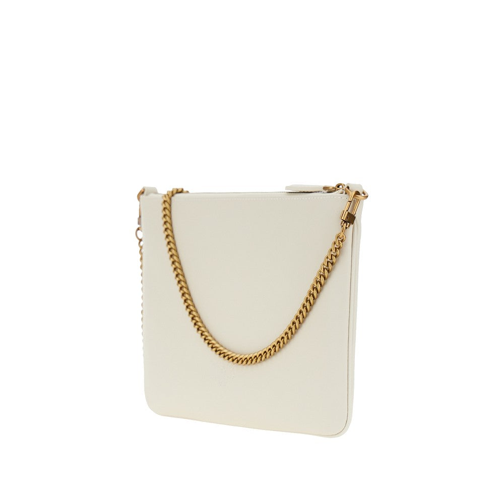 flat classic leather pouch