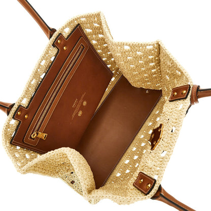 VERSACE OS big la medusa raffia shopping bag