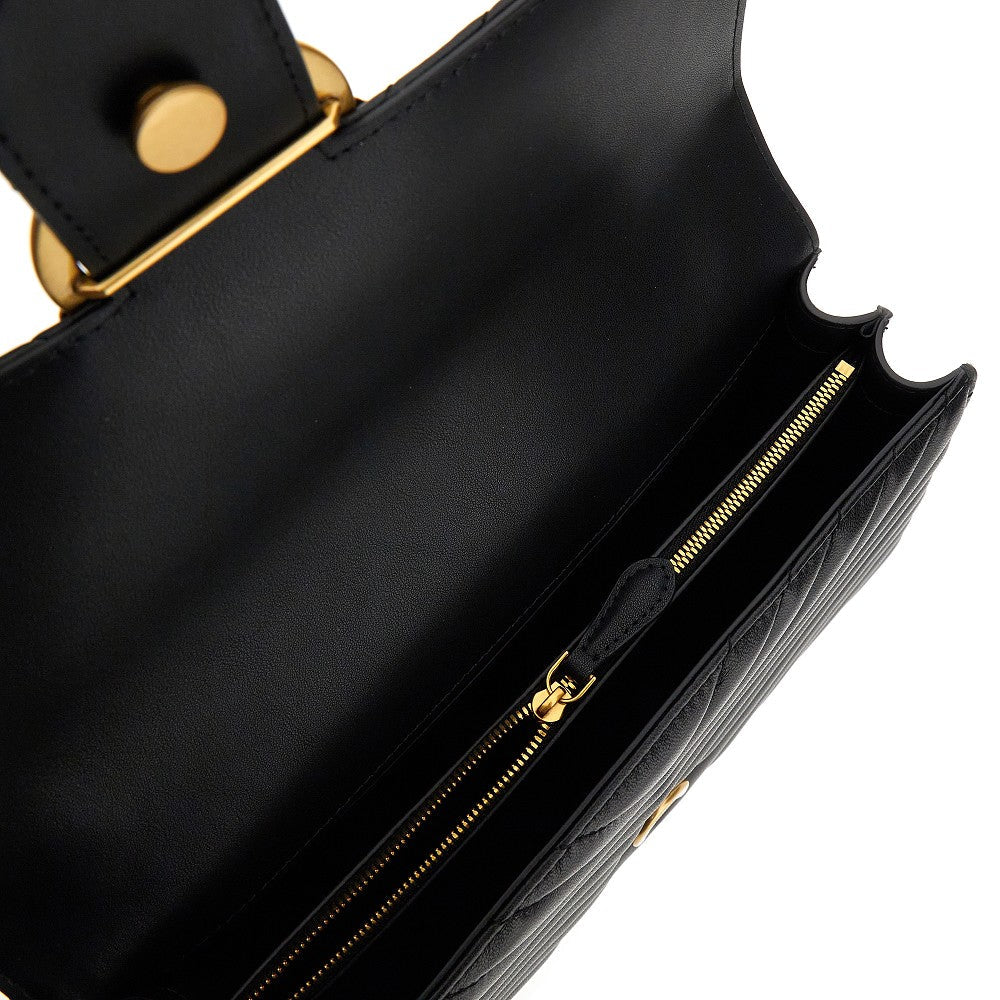 chevron leather love one classic bag