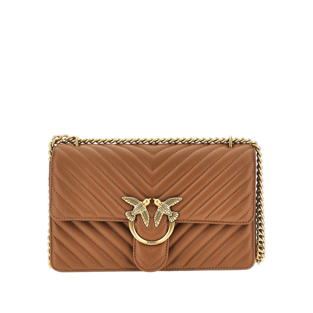 PINKO OS nappa leather medium love one classic bag