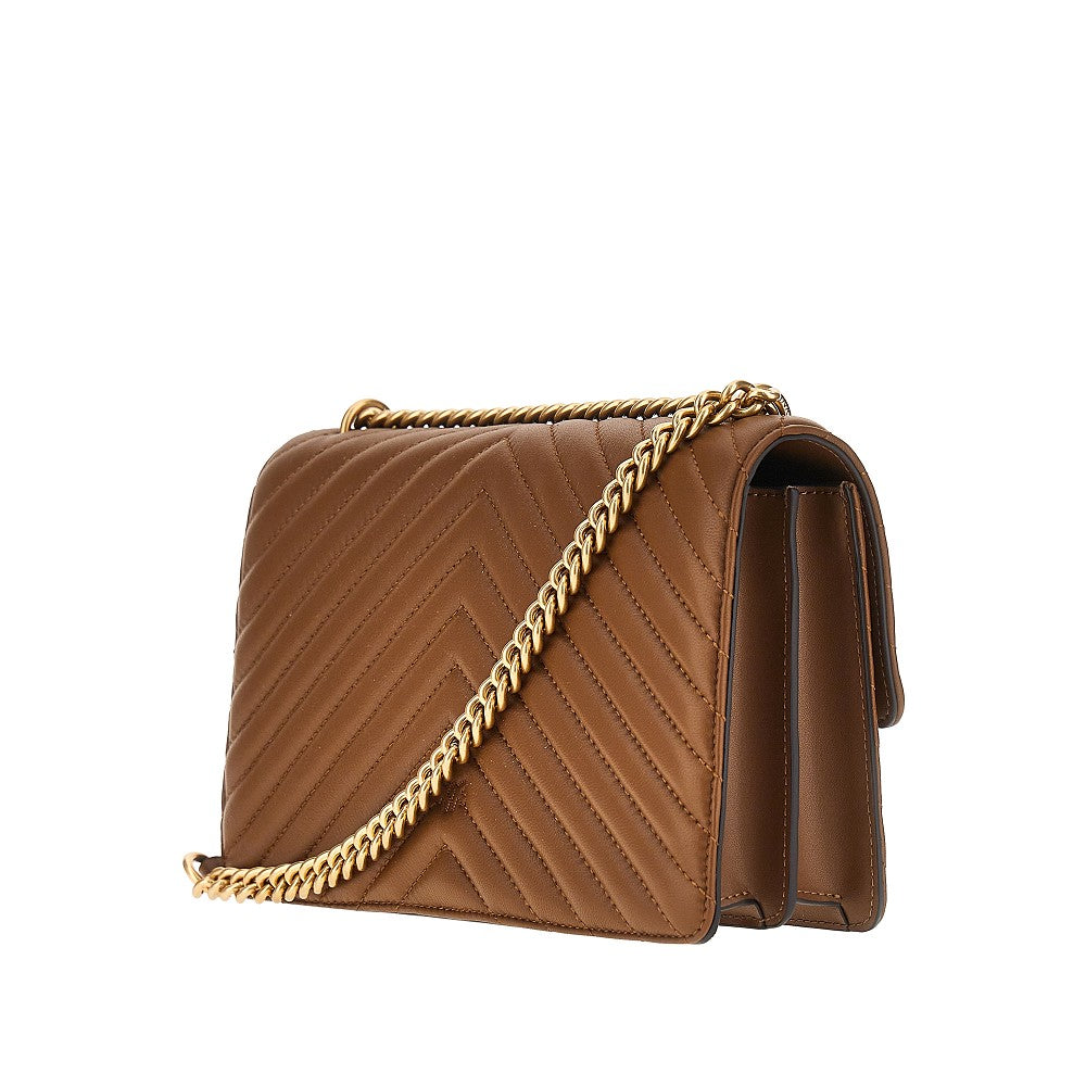 chevron leather love one classic bag