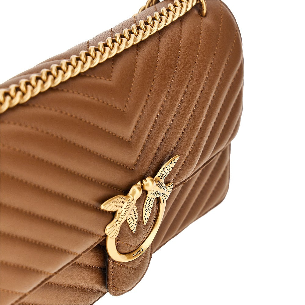 chevron leather love one classic bag