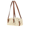 versace tag crochet knitted bowling bag