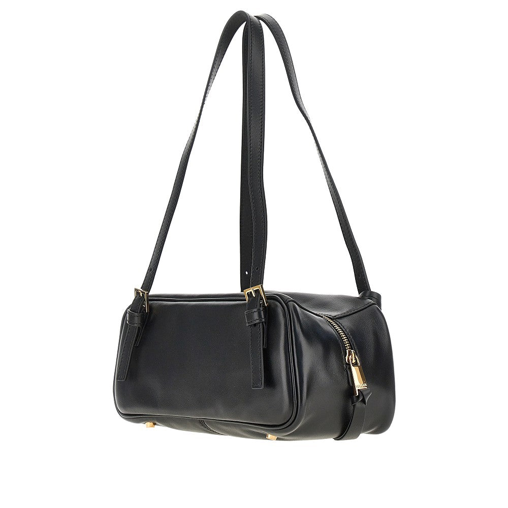 VERSACE OS versace tag nappa leather bowling bag