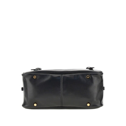 VERSACE OS versace tag nappa leather bowling bag