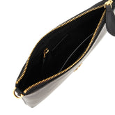 PINKO OS leather pouch with shoulder strap