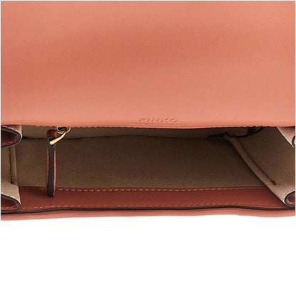 PINKO OS leather love box mini shoulder bag