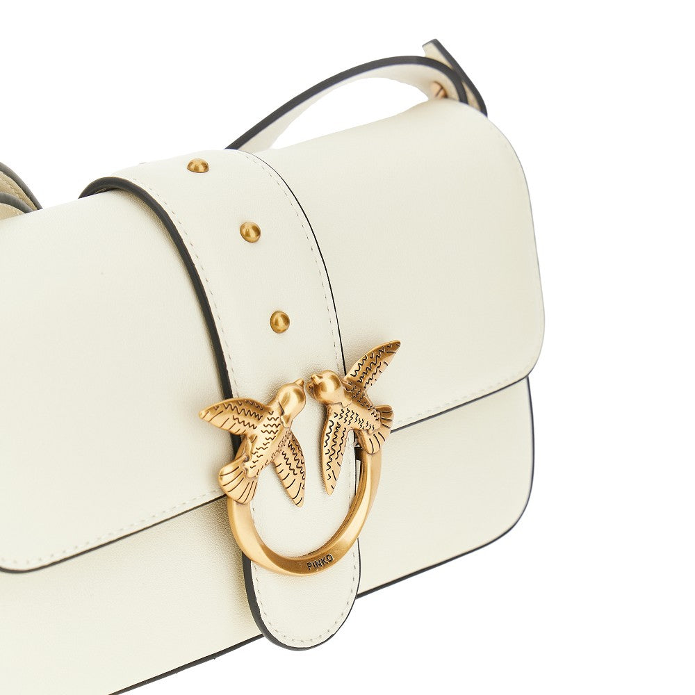 PINKO OS leather mini love one bag