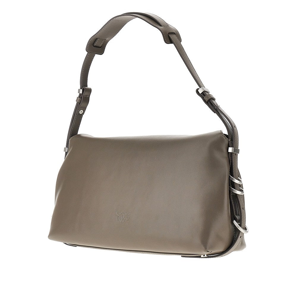 medium saddle bag baguette leather bag