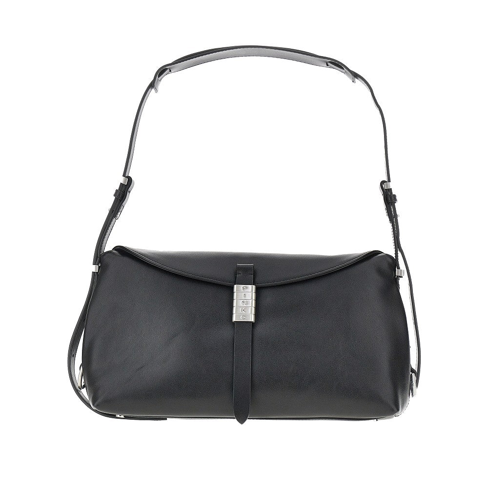 PINKO OS medium saddle bag baguette leather bag