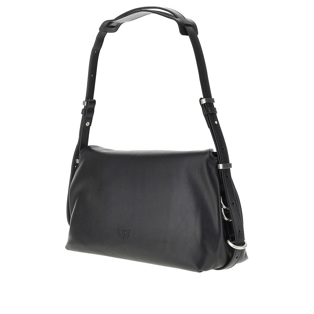 medium saddle bag baguette leather bag