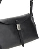 medium saddle bag baguette leather bag