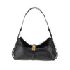 medium saddle bag baguette leather bag