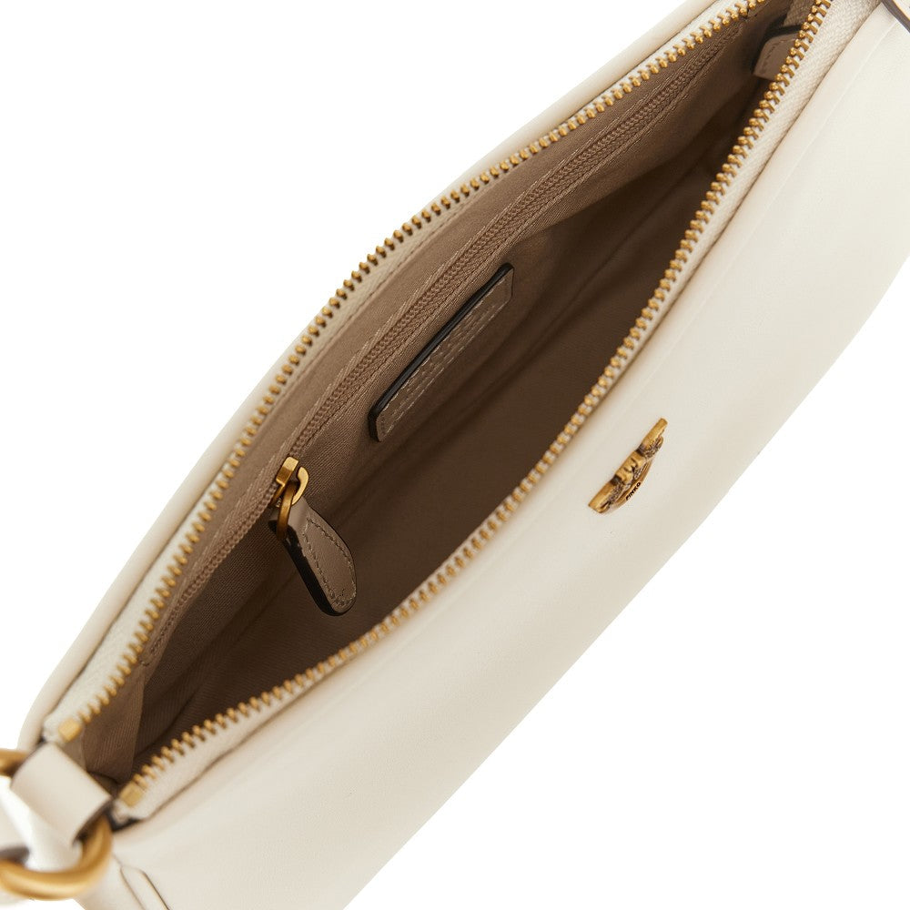 leather mini baguette bag