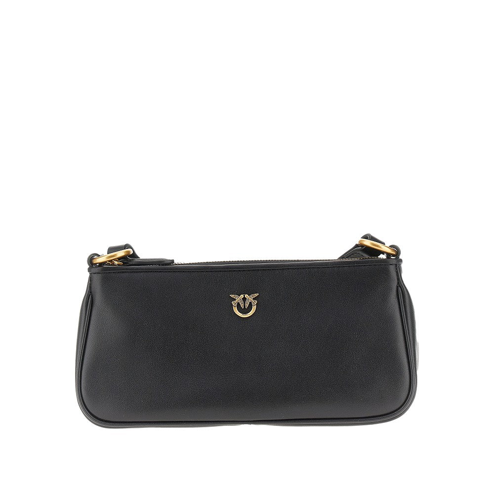 leather mini baguette bag