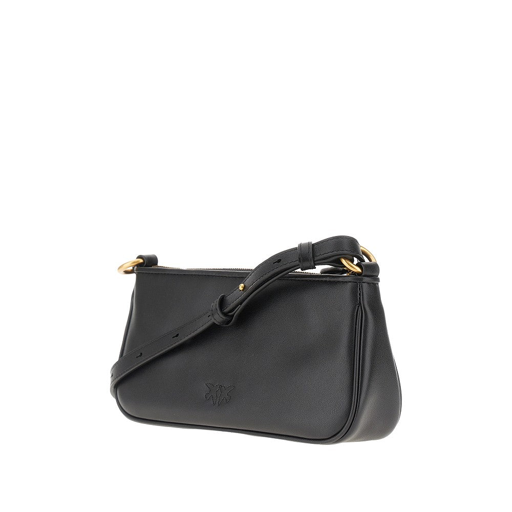 PINKO OS leather mini baguette bag