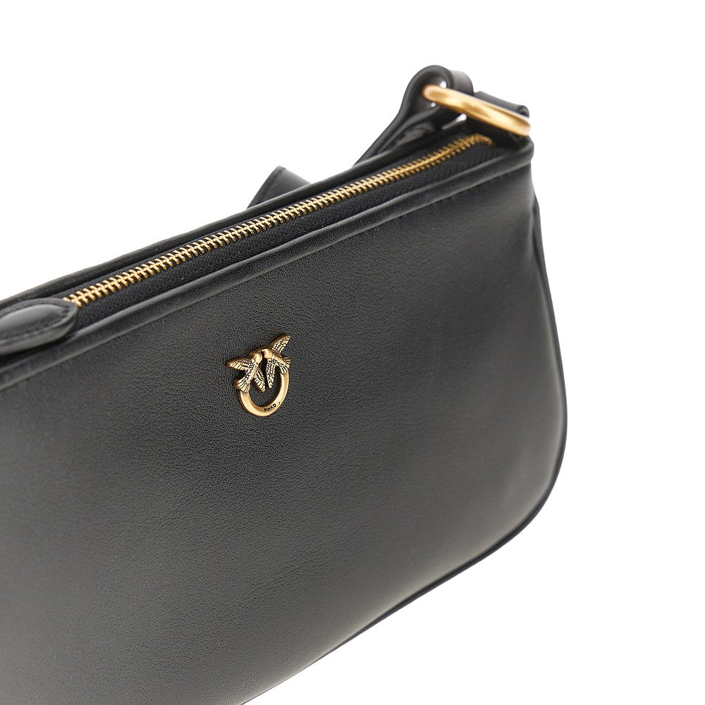 PINKO OS leather mini baguette bag