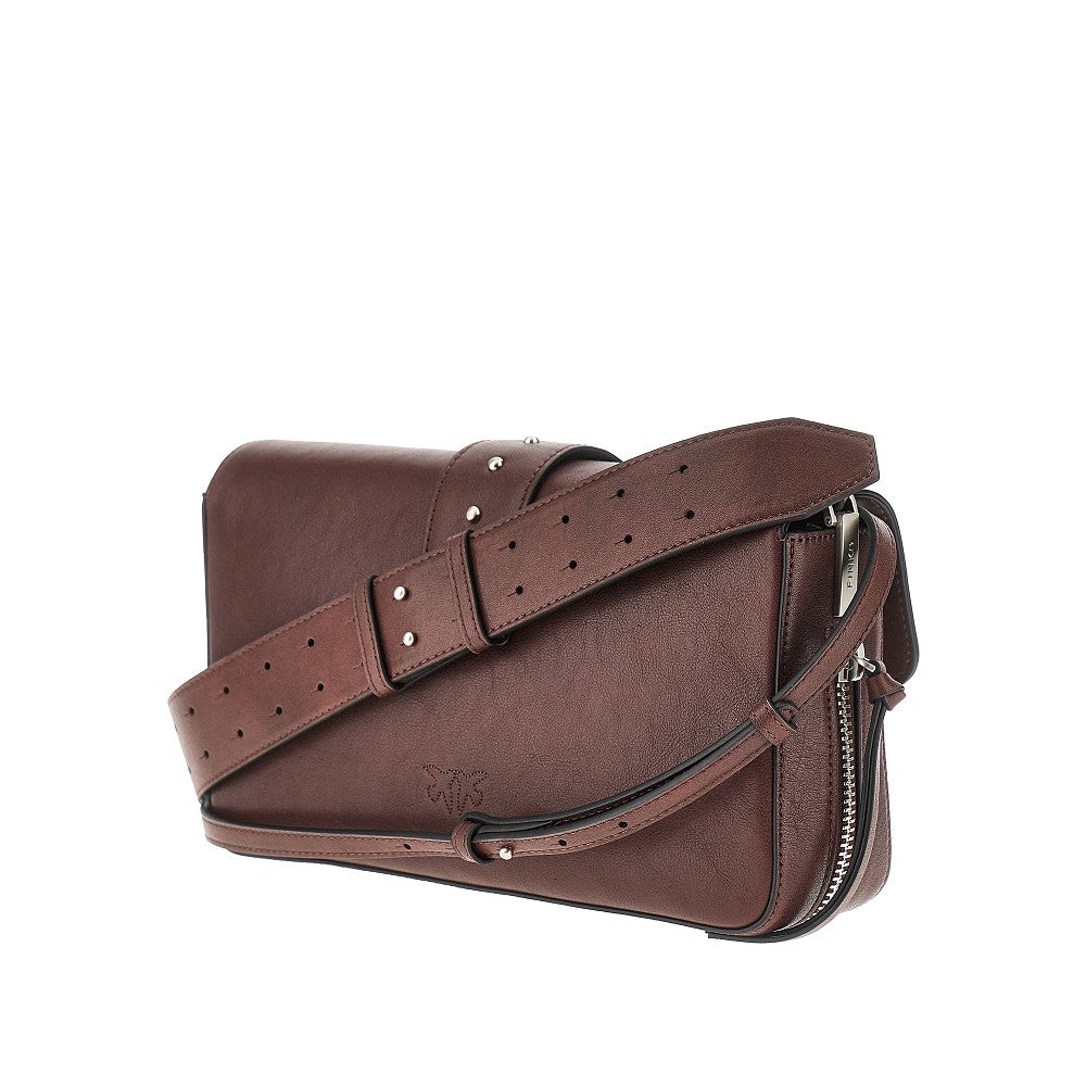 PINKO OS medium classic love slouchy leather bag