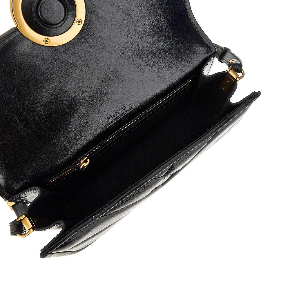 PINKO OS nappa leather small love bag box bag