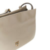 leather triplet crossbody bag